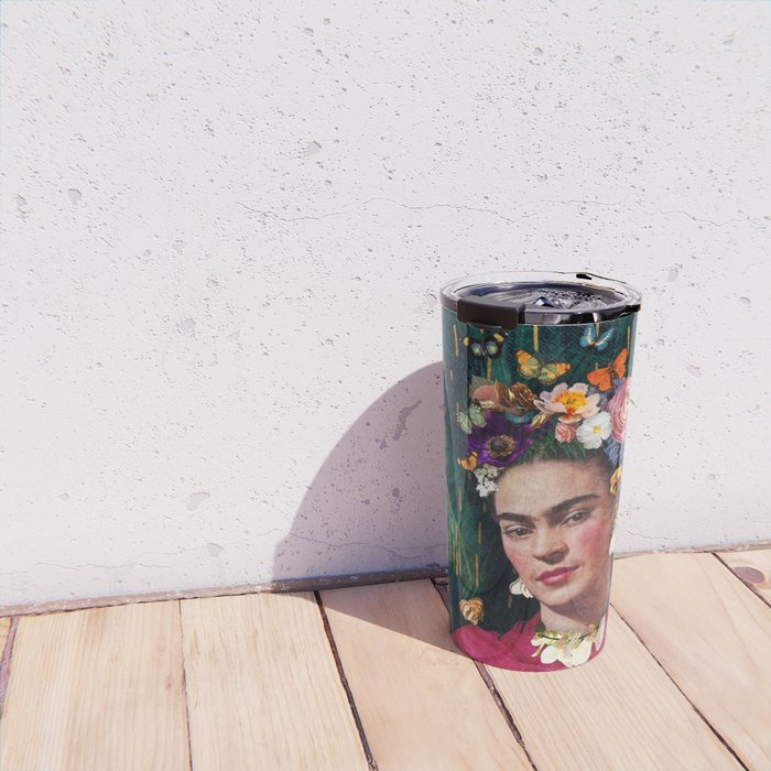 Frida Kahlo :: World Women's Day Travel Mug Gallery Image 4