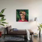 Frida Kahlo :: World Women's Day Wood Wall Art Gallery Image 2