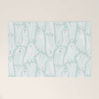 Gossamer Ghosts - soft blue Welcome Mat Gallery Image 1