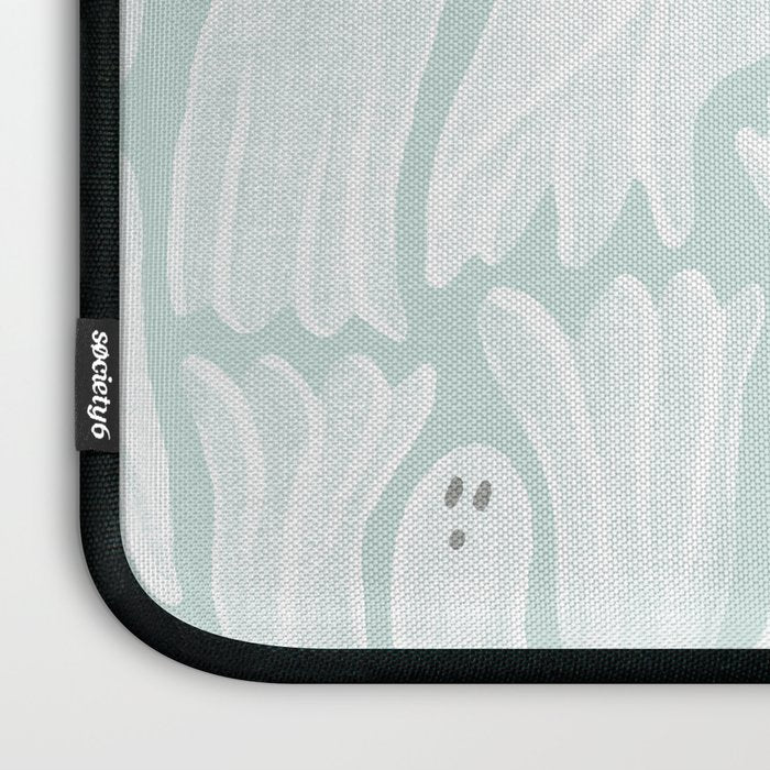 Gossamer Ghosts - soft blue Laptop Sleeve Gallery Image 3