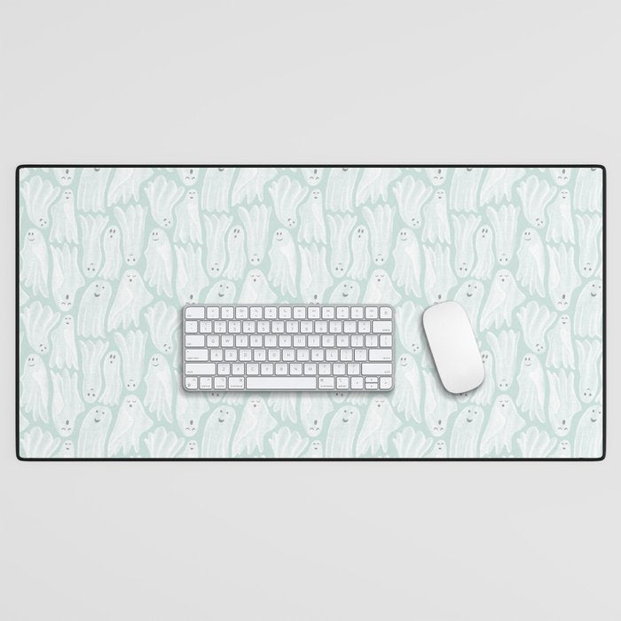 Gossamer Ghosts - soft blue Desk Mat Gallery Image 1