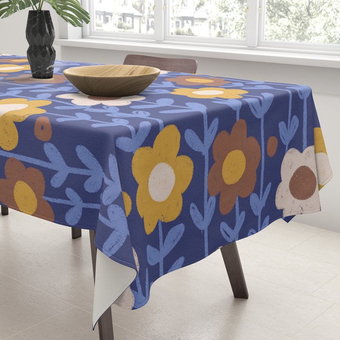 Navy blue Tablecloth Gallery Image 3