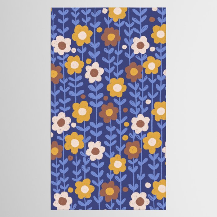 Navy blue Tablecloth Gallery Image 2