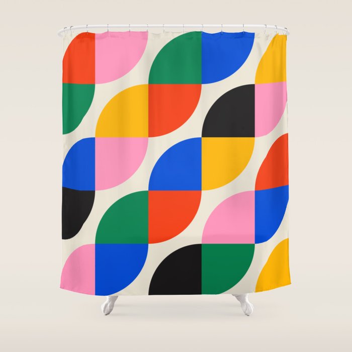 BAUHAUS 04: Exhibition 1923 | Mid Century Series  Shower Curtain Gallery Image 1