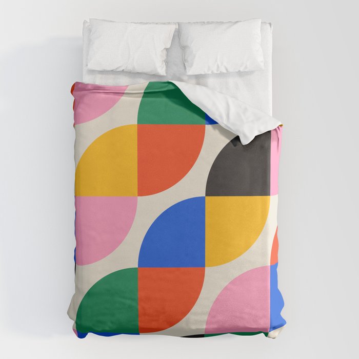 BAUHAUS 04: Exhibition 1923 | Mid Century Series  Duvet Cover Gallery Image 1