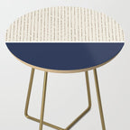 Beige Navy Side Table Gallery Image 2