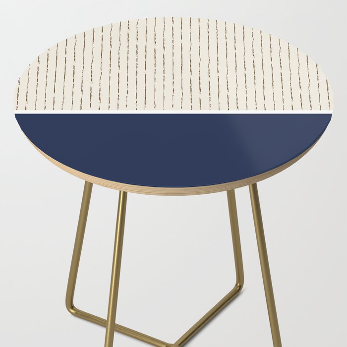 Beige Navy Side Table Gallery Image 2