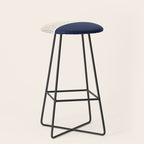 Beige Navy Stool Gallery Image 1