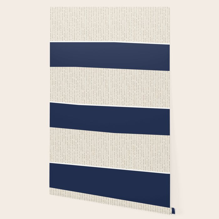 Beige Navy Wallpaper Gallery Image 2