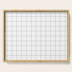 Windowpane Check Grid (black/white) Serving Tray Gallery Image 1