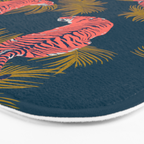 Paisley Tiger - navy Bath Mat Gallery Image 3