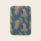 Paisley Tiger - navy Bath Mat Gallery Image 1