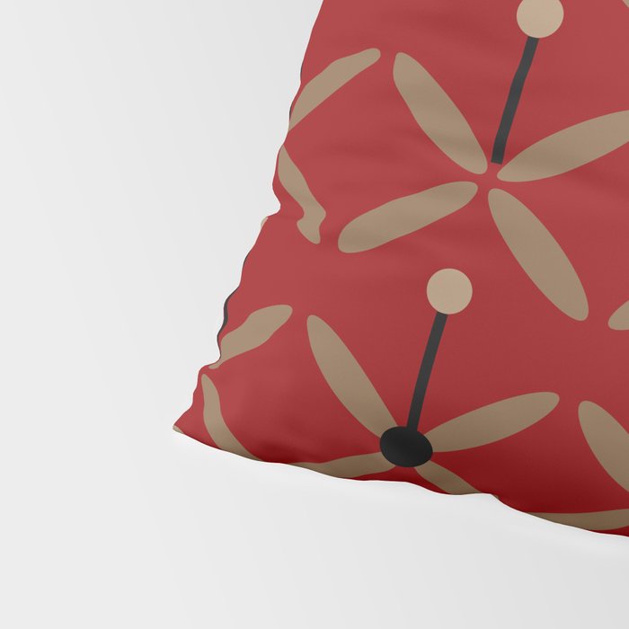 Bella Red Pillow Sham Gallery Image 4