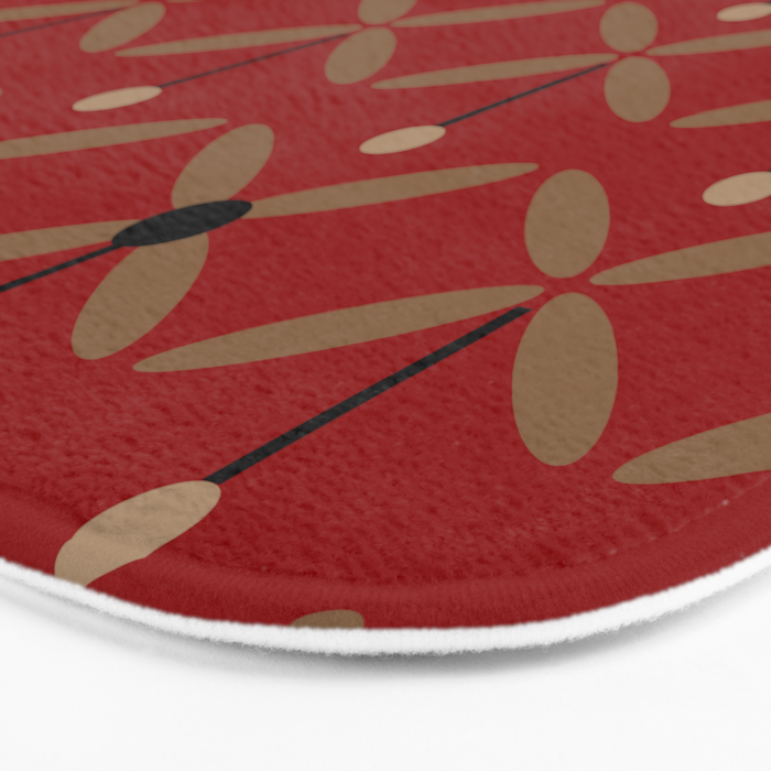 Bella Red Bath Mat Gallery Image 3