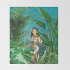 Jane of the Jungle Throw Blanket Gallery Image 2