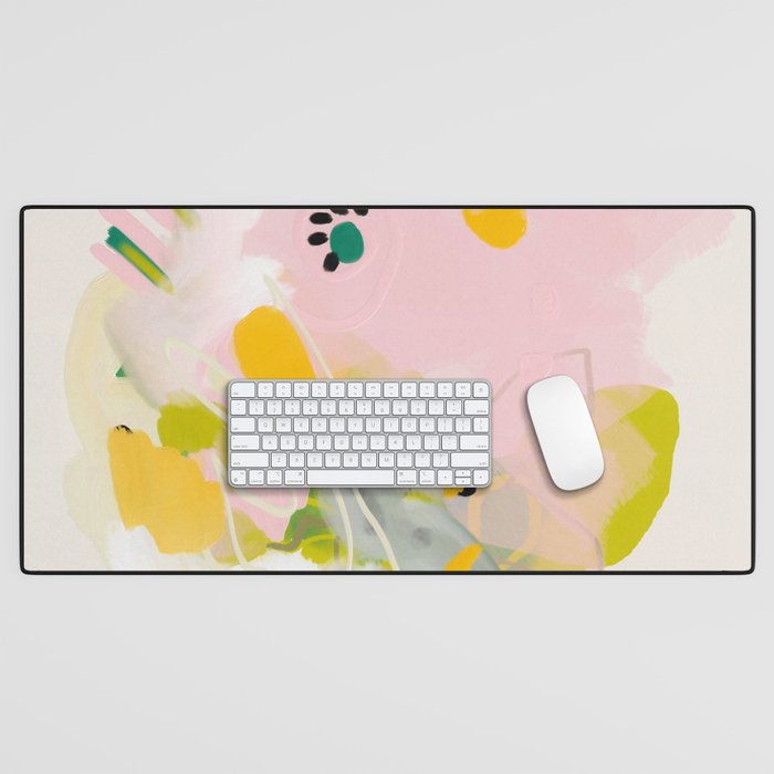 floral abstract spring bouquet 2 Desk Mat Gallery Image 1