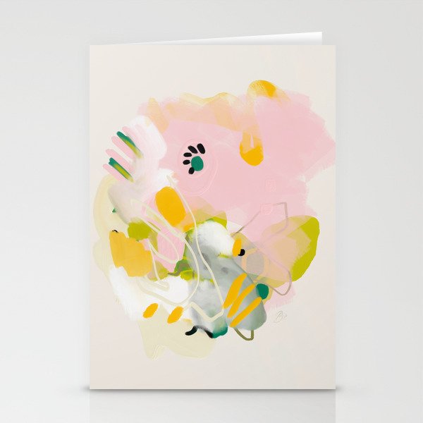 floral abstract spring bouquet 2 Stationery Card Gallery Image 2