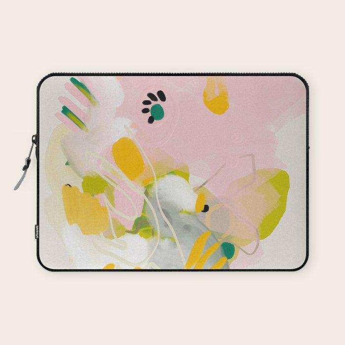 floral abstract spring bouquet 2 Laptop Sleeve Gallery Image 1