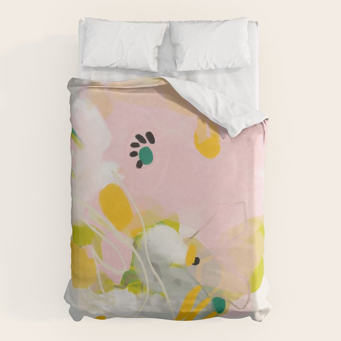 floral abstract spring bouquet 2 Duvet Cover Gallery Image 1