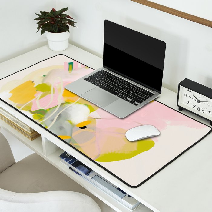 floral abstract spring bouquet 2 Desk Mat Gallery Image 2