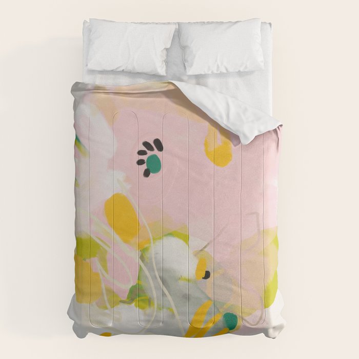 floral abstract spring bouquet 2 Comforter Gallery Image 6