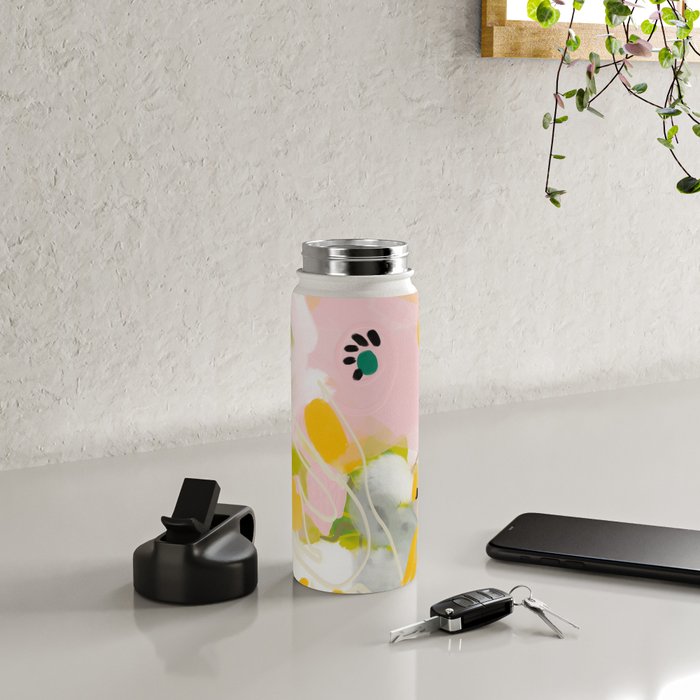floral abstract spring bouquet 2 Water Bottle Gallery Image 4