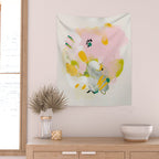 floral abstract spring bouquet 2 Wall Tapestry Gallery Image 2