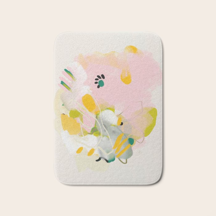 floral abstract spring bouquet 2 Bath Mat Gallery Image 1