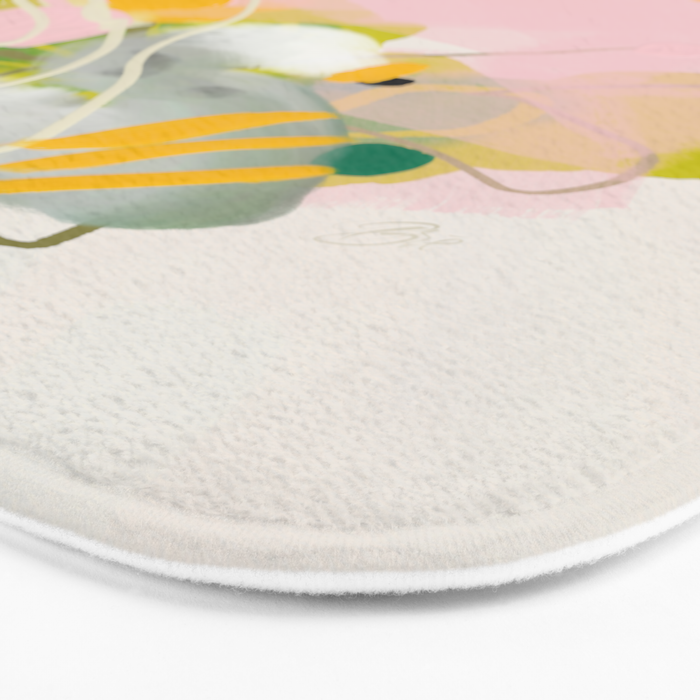 floral abstract spring bouquet 2 Bath Mat Gallery Image 3