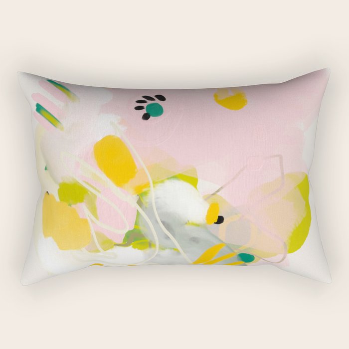 floral abstract spring bouquet 2 Rectangular Pillow Gallery Image 1