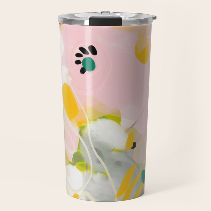 floral abstract spring bouquet 2 Travel Mug Gallery Image 1