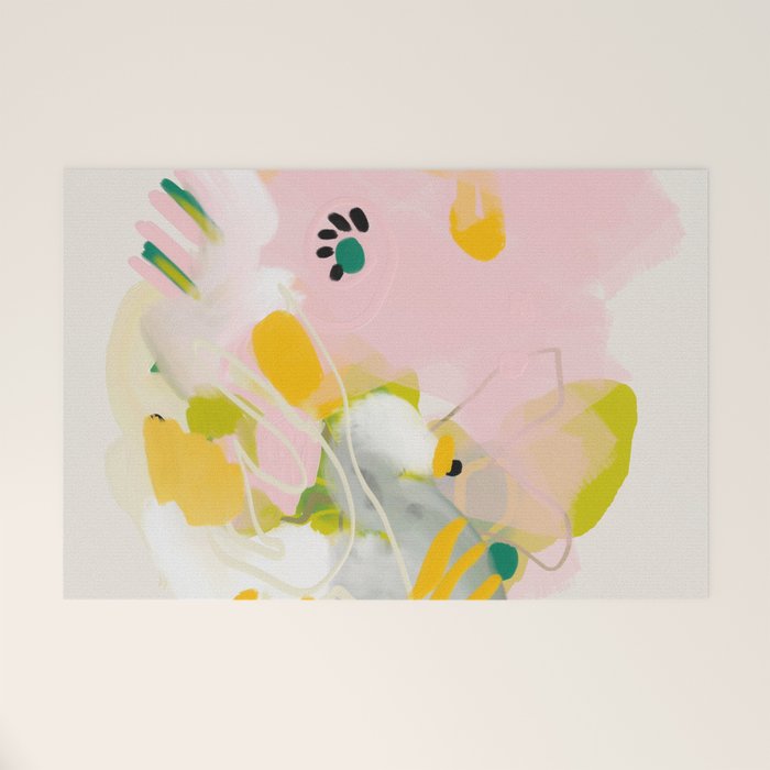 floral abstract spring bouquet 2 Welcome Mat Gallery Image 1