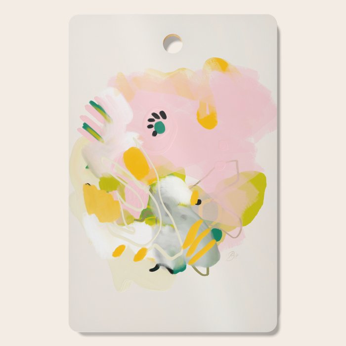 floral abstract spring bouquet 2 Cutting Board Gallery Image 1