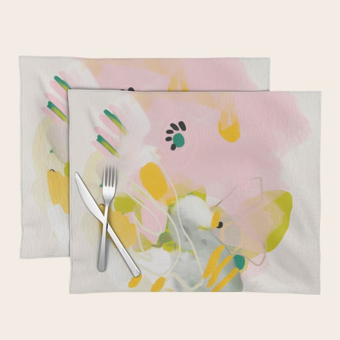 floral abstract spring bouquet 2 Placemat Gallery Image 1