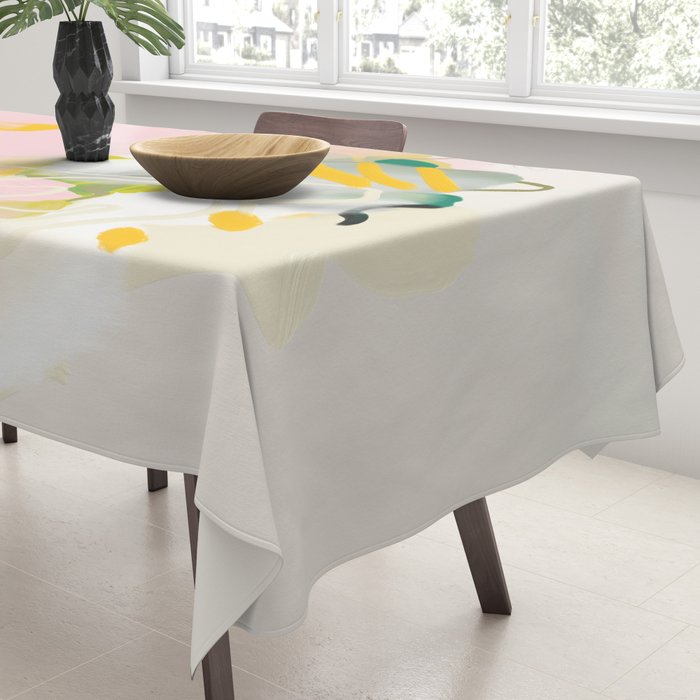 floral abstract spring bouquet 2 Tablecloth Gallery Image 3