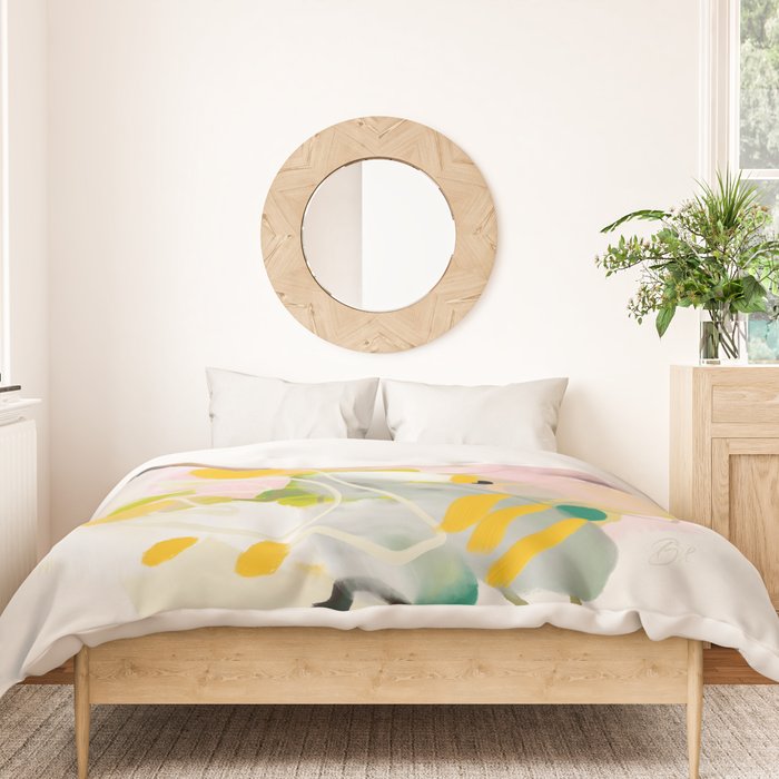 floral abstract spring bouquet 2 Duvet Cover Gallery Image 3