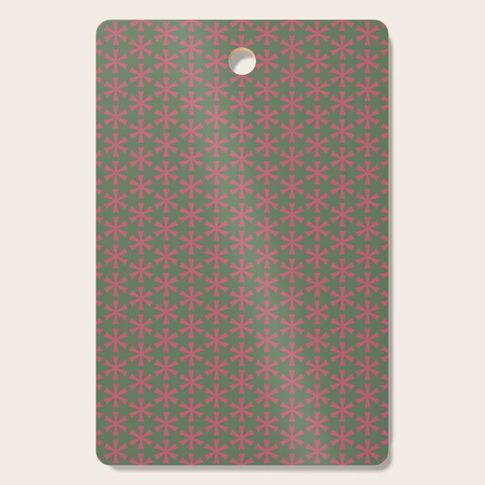 Mid Century Modern Asterisk Pattern Cutting Board Gallery Image 1