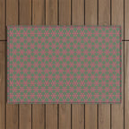 Mid Century Modern Asterisk Pattern Outdoor Rug Gallery Image 1