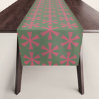 Mid Century Modern Asterisk Pattern Table Runner Gallery Image 1