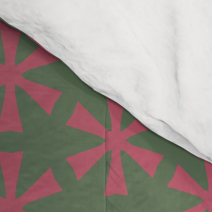 Mid Century Modern Asterisk Pattern Comforter Gallery Image 4