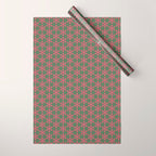 Mid Century Modern Asterisk Pattern Wrapping Paper Gallery Image 1