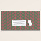 Mid Century Modern Asterisk Pattern Desk Mat Gallery Image 1