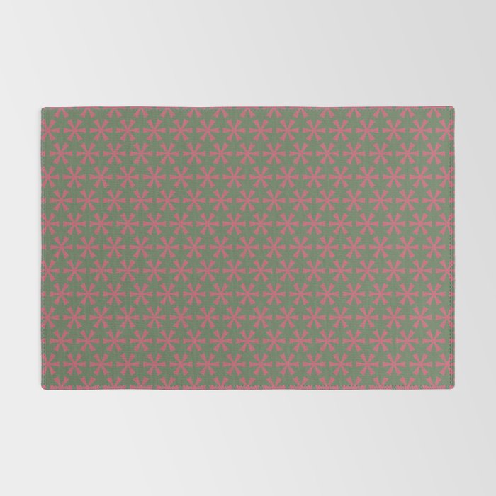 Mid Century Modern Asterisk Pattern Rug Gallery Image 2