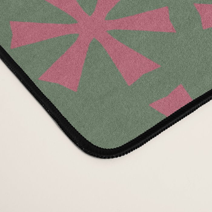 Mid Century Modern Asterisk Pattern Desk Mat Gallery Image 4
