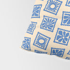 Vintage blue flower postage stamp pattern Pillow Sham Gallery Image 4