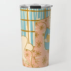 Portrait of a Woman Reading - Quiet Time 1 Travel Mug Gallery Image 1