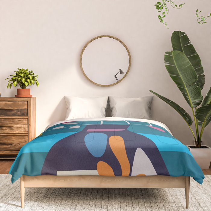 Vase of Vibrance 1 Comforter Gallery Image 3