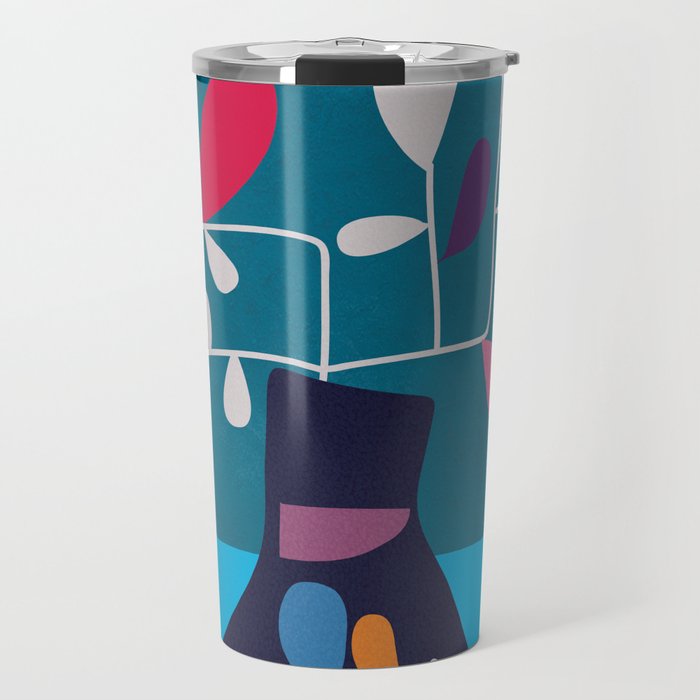 Vase of Vibrance 1 Travel Mug Gallery Image 1