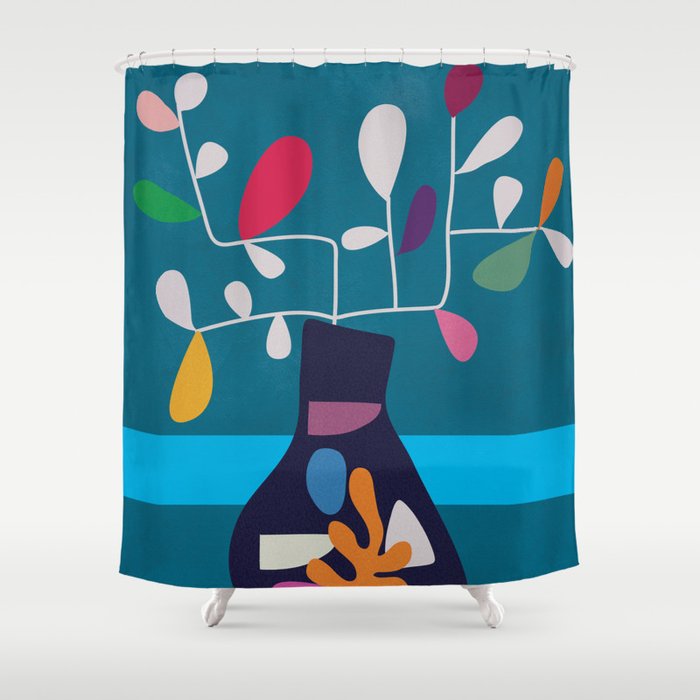 Vase of Vibrance 1 Shower Curtain Gallery Image 1