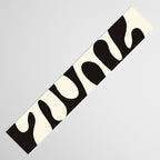 Matisse Inspired Yin Yang Leaf Cutouts in Black & Off White Table Runner Gallery Image 3